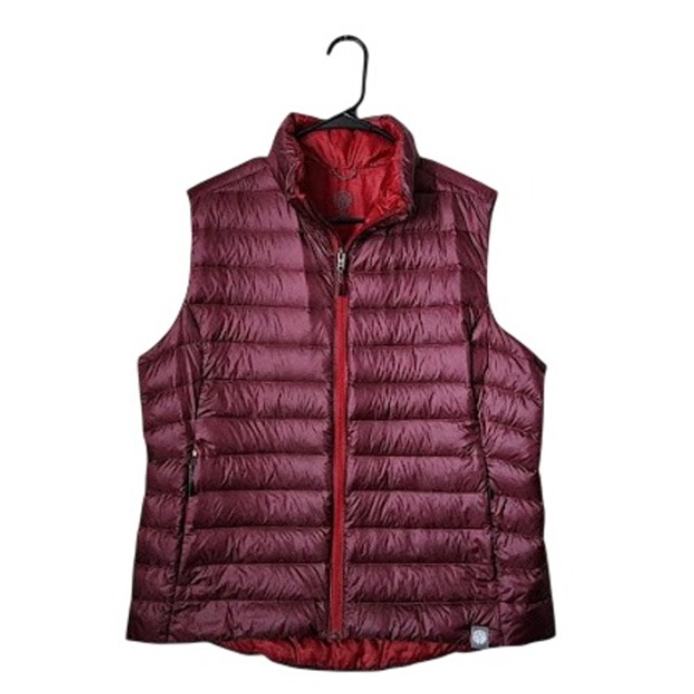 REI Co-op 650 Down Vest XL Burgundy Puffer Lightweight Packable Hiking Gorpcore